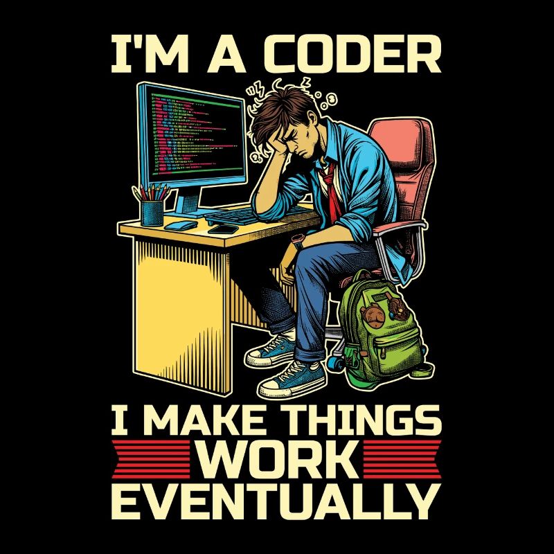 Je suis un codeur Je fais fonctionner les choses Développeur Codeurs