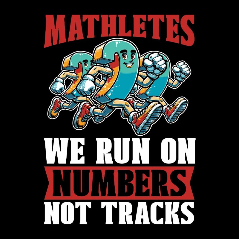 Mathématicien Mathlètes Nous courons sur Statisticien
