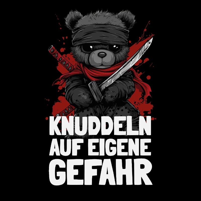Ninja Teddy mit frechem Spruch