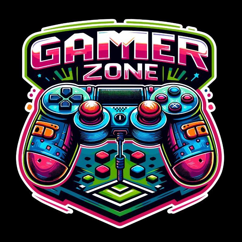 Gamer Zone - Controller Illustration