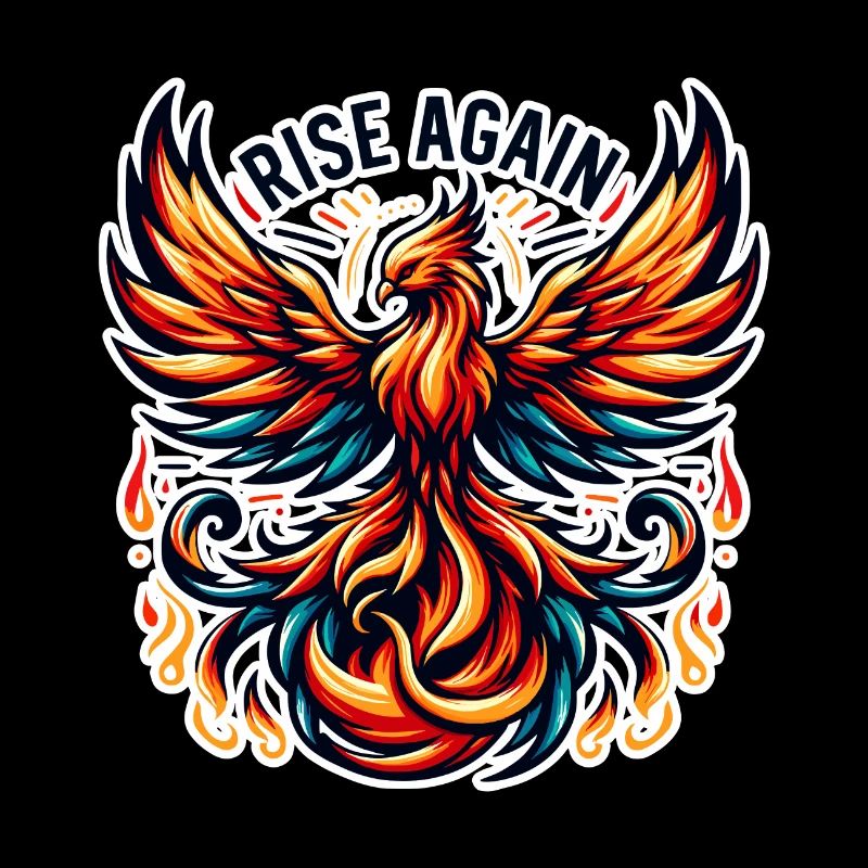Rise Again - Phönix Illustration
