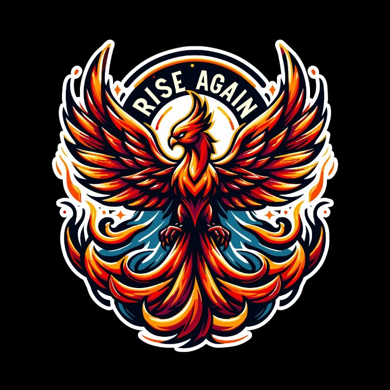 Rise Again - Phönix Illustration