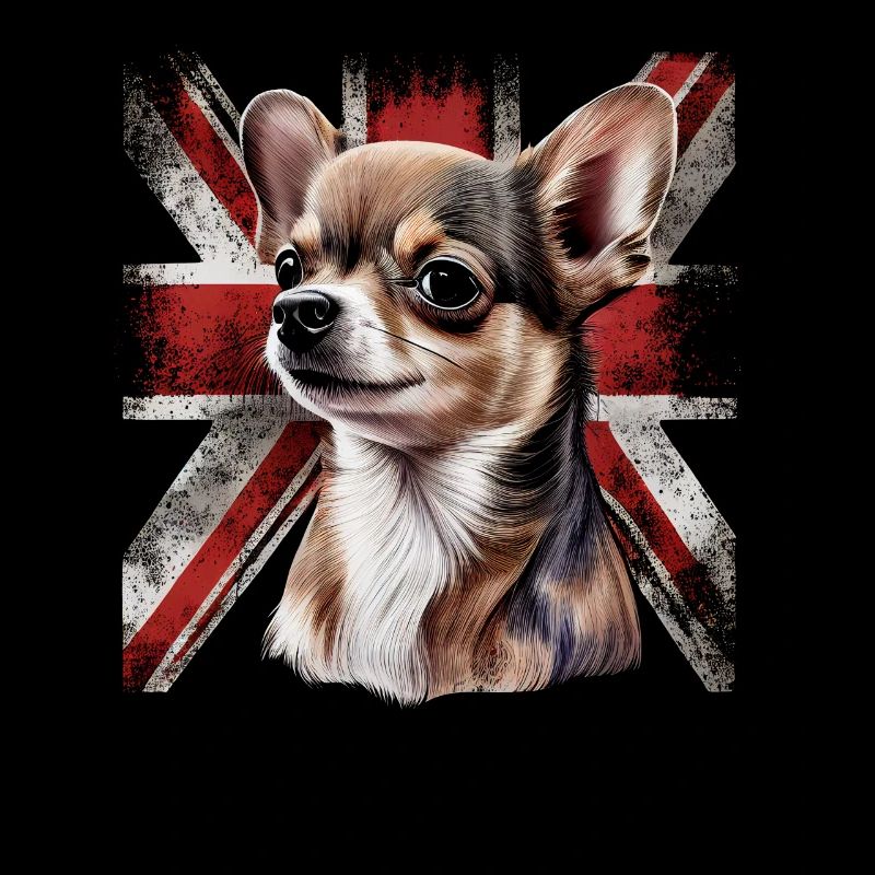 Chihuahua - Grande-Bretagne Angleterre Drapeau