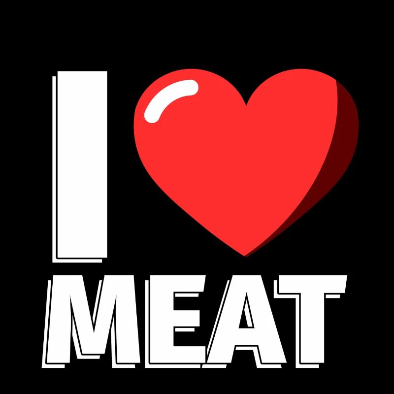 J'aime la viande de viande - illustration