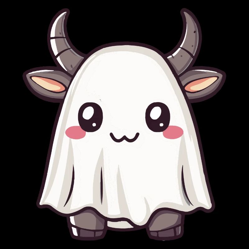 Stier Halloween Comic Geist