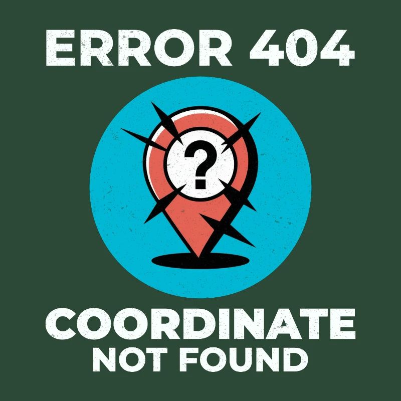 Question Mark Pin Lost Location GIS Error