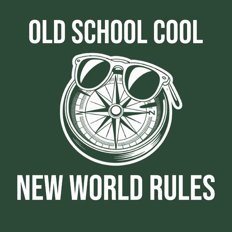 Old School Cool New World Rules Compass