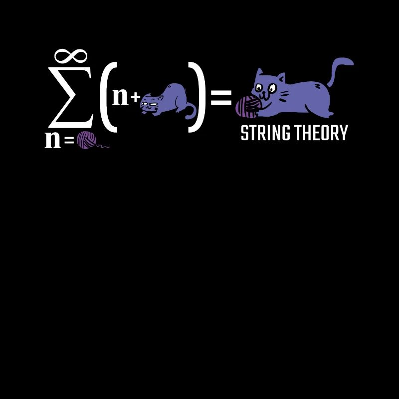 Théorie des cordes chaton science physicien chat