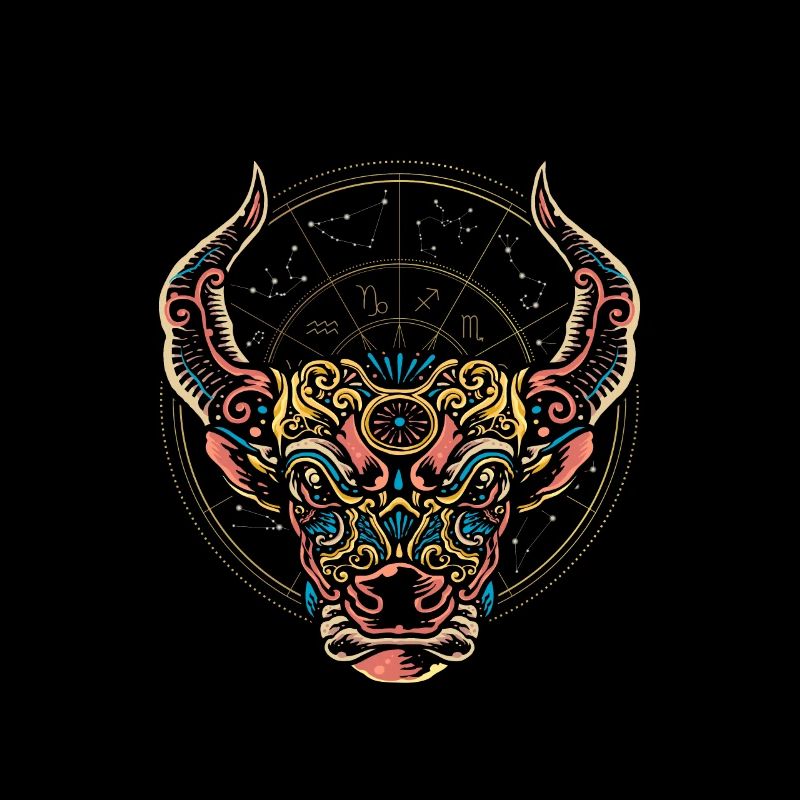 Taureau zodiaque horoscope art astrologie