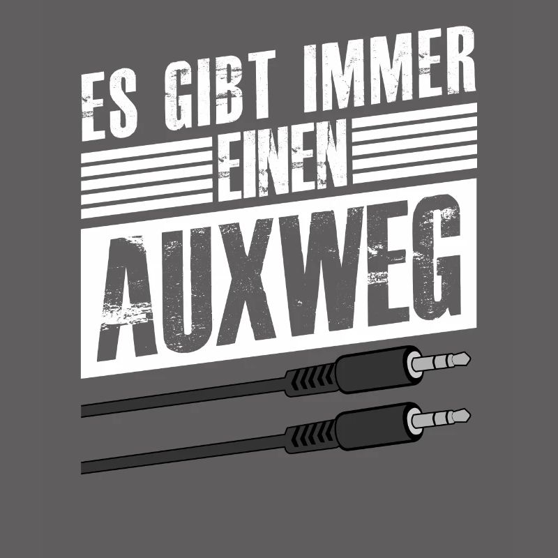 Tontechniker Nerd mit Auxweg Spruch