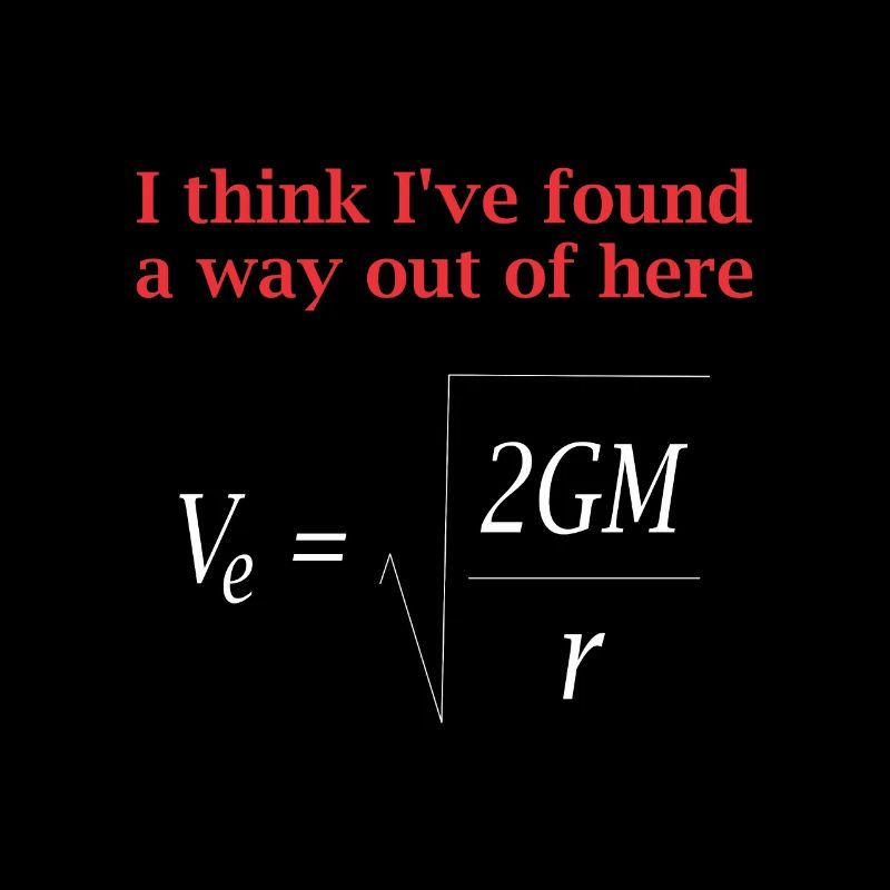 Physicist saying escape speed gravity