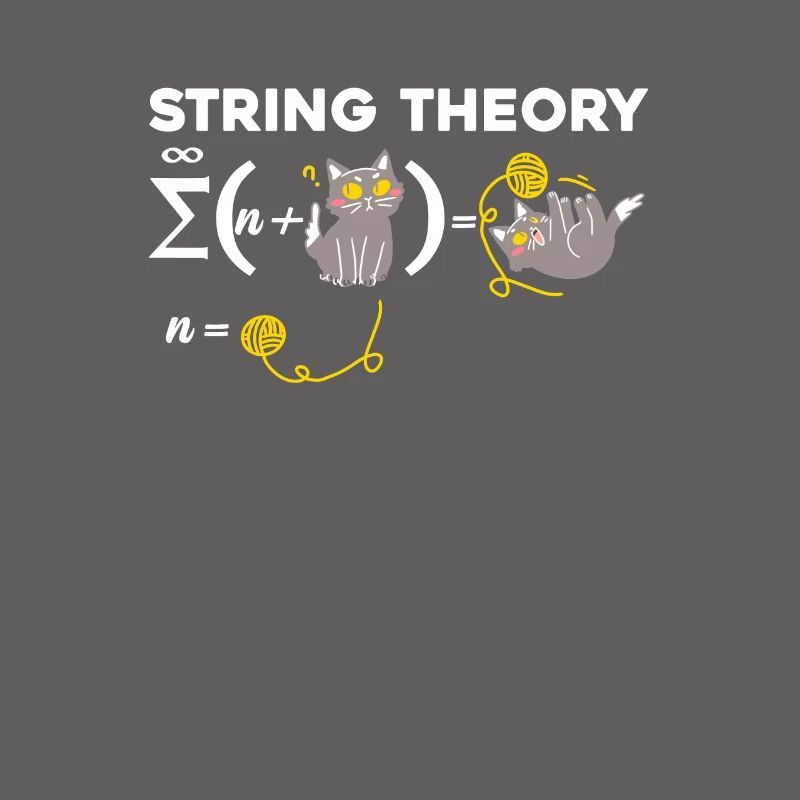 Funny string theory humor physics cat