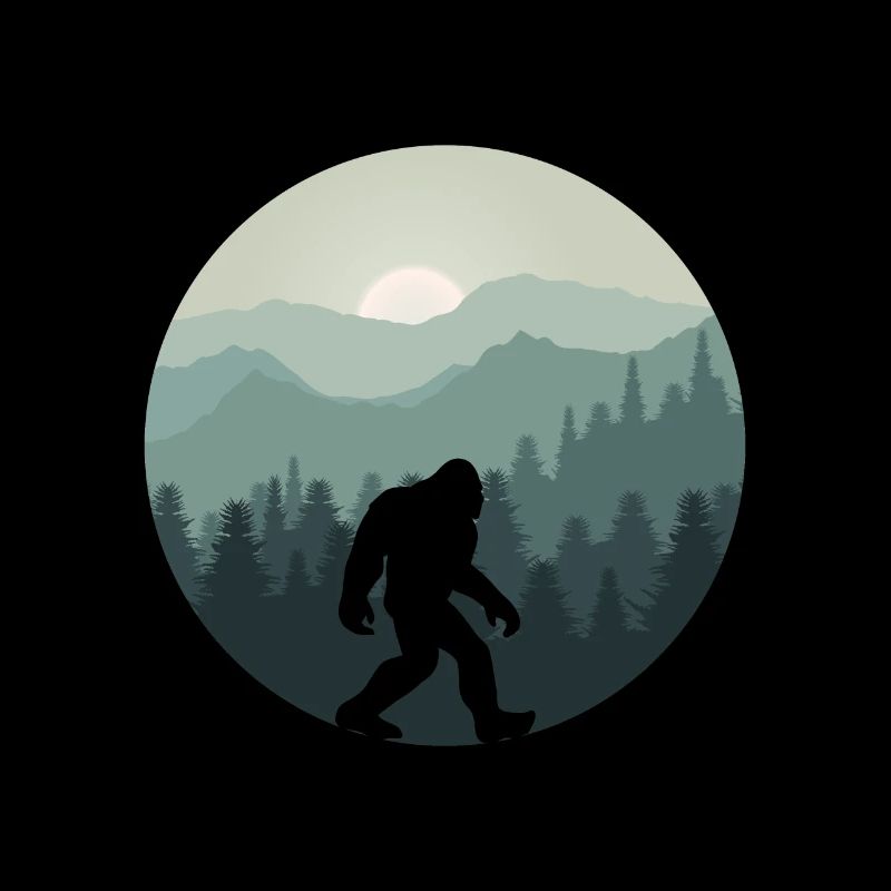 Bigfoot Berg Wald Sasquatch Fan