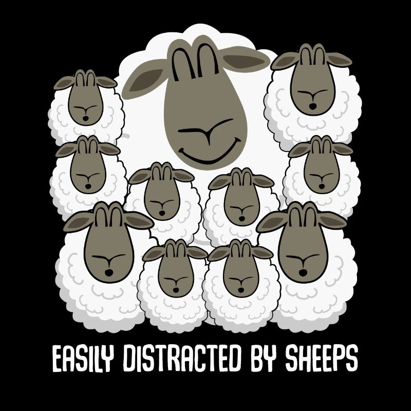 Sheep Easily distracted by Sheeps Sheep
