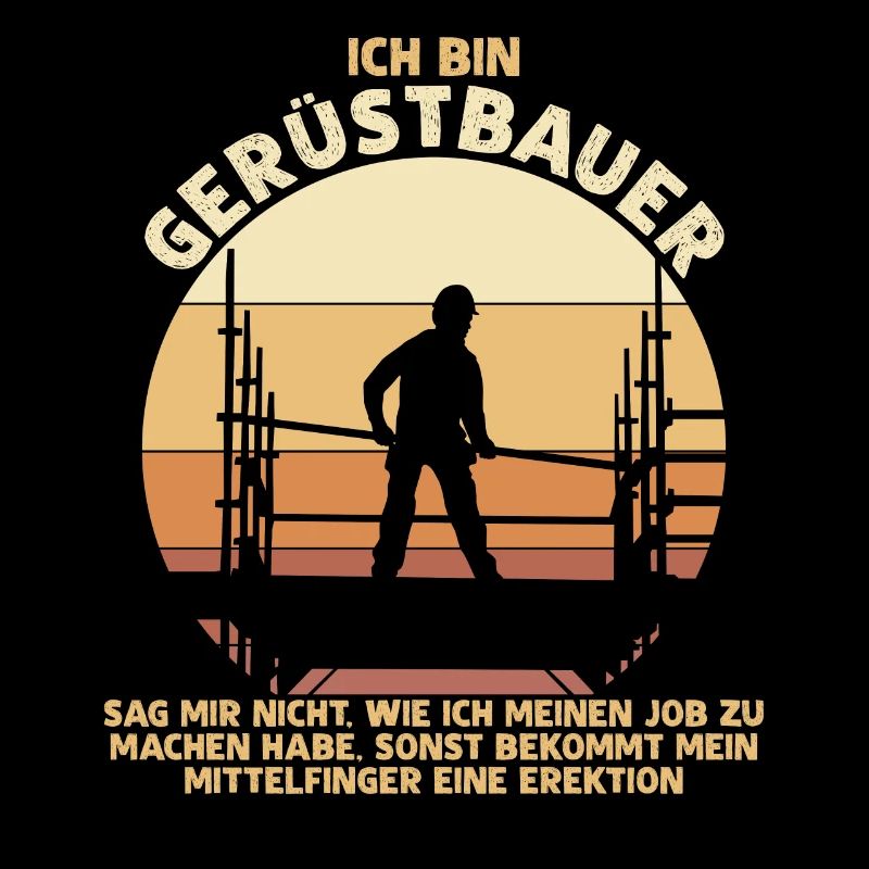 Gerüstbau Bauarbeiter Gerüst Gerüstbauer