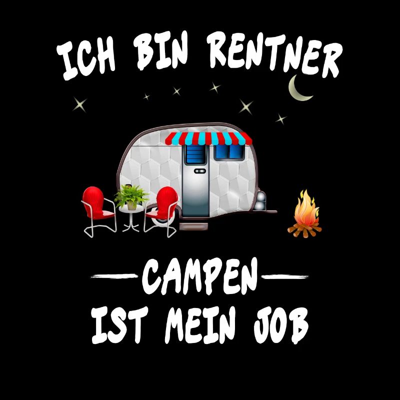 Campen Camping Camper Rentner Design Geschenk Idee