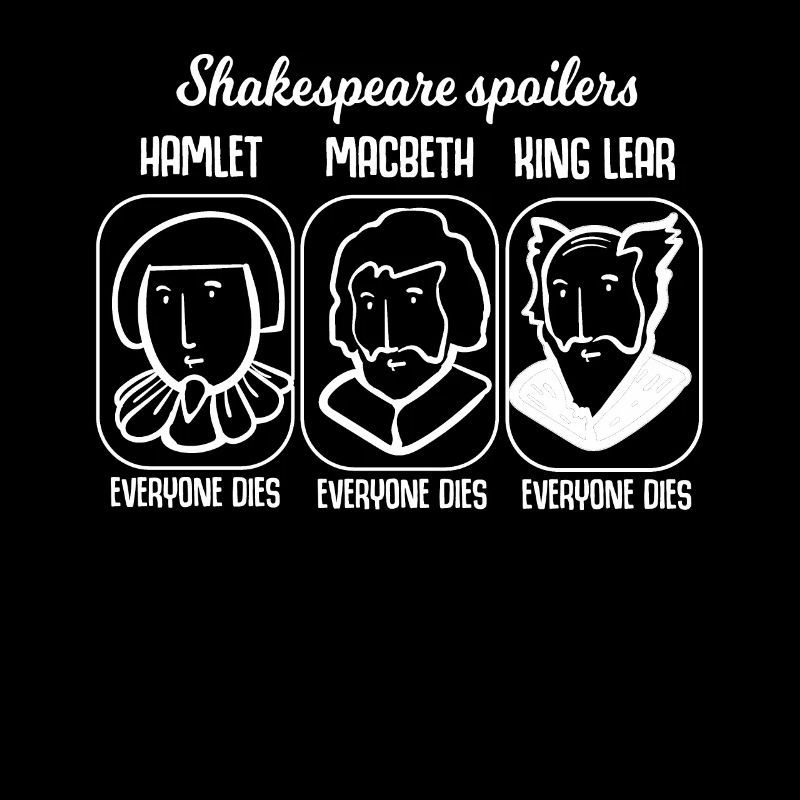 Shakespeare Zitat Spoiler Hamlet Lehrer Geschenk
