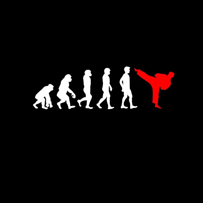 Karate Entwicklung - Evolution eines Karatekämpfer
