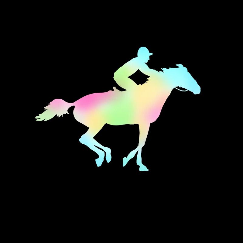 Cheval avec cheval de course jockey