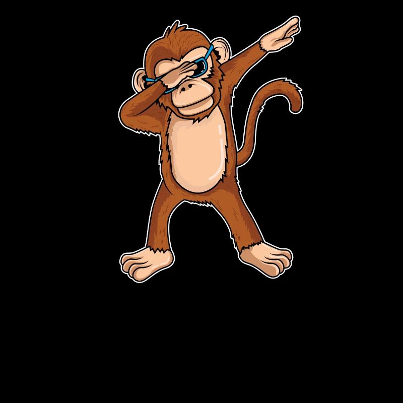 Dabbing Affe Dab Tanz Banane Geschenk Geburtstag