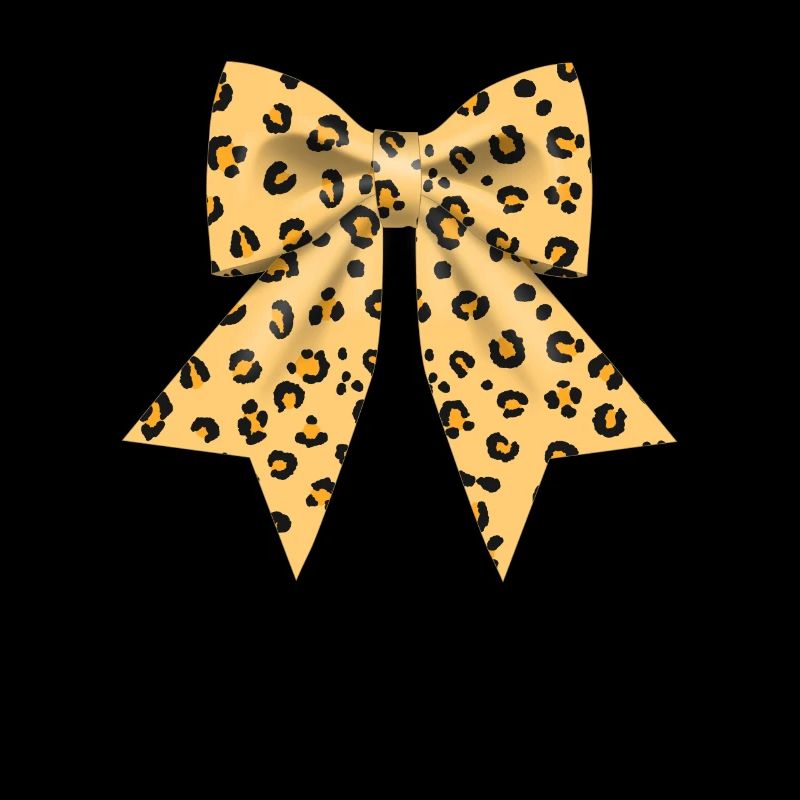 Large bow with leopard pattern gift