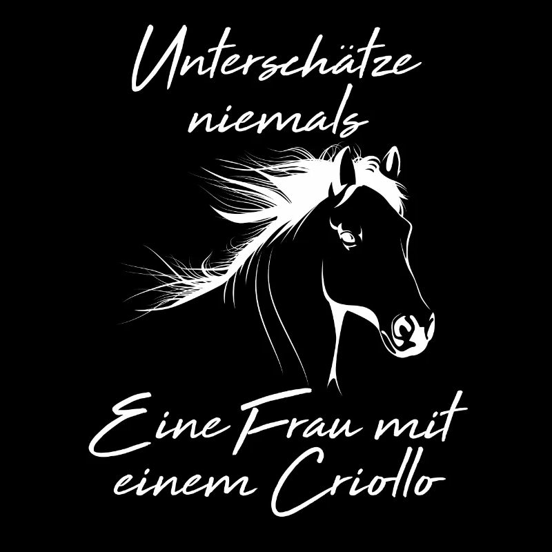 Frau Mit Criollo Pferd Reiten Ausritt