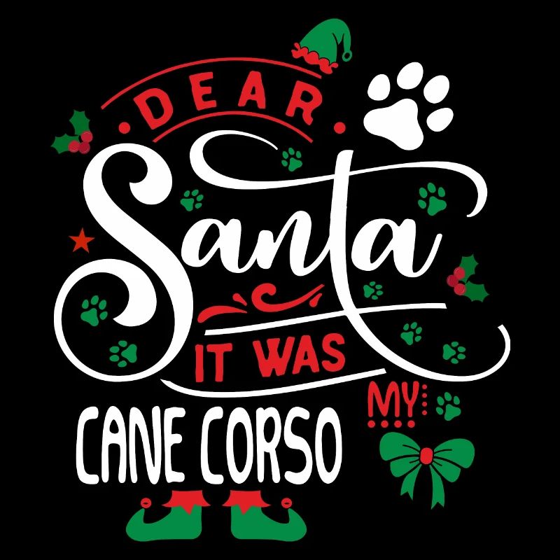 Weihnachten Weihnachtsmann Hund Cane Corso