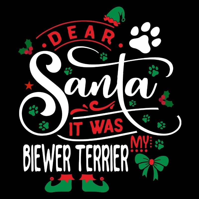 Weihnachten Weihnachtsmann Hund Biewer Terrier