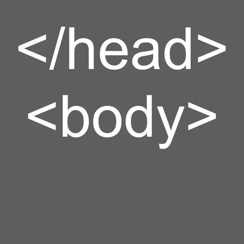 Programming Nerd Head Body HTML
