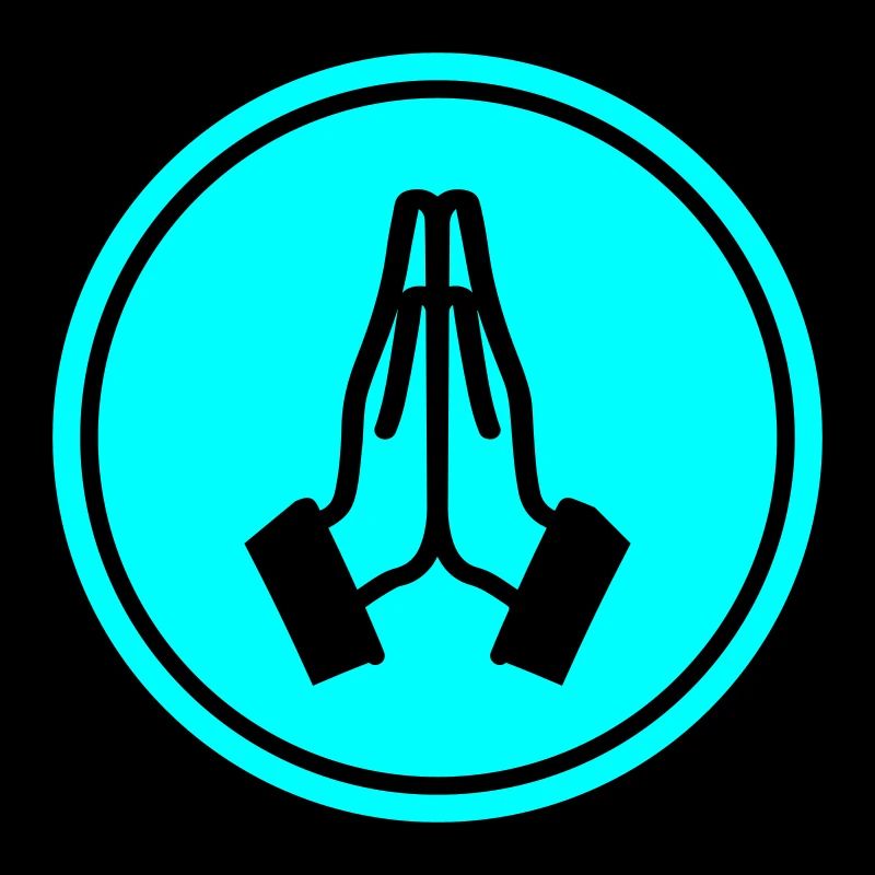 Praying hands circle