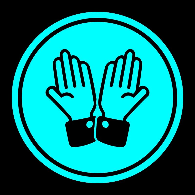 hands praying circle