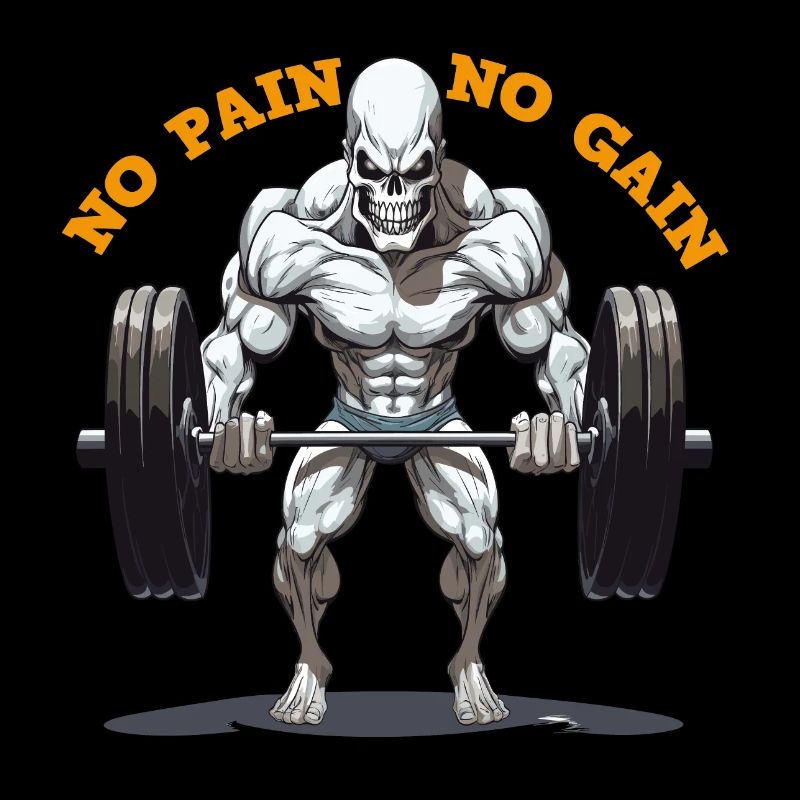 No Pain No Gain Skeleton Strength Training