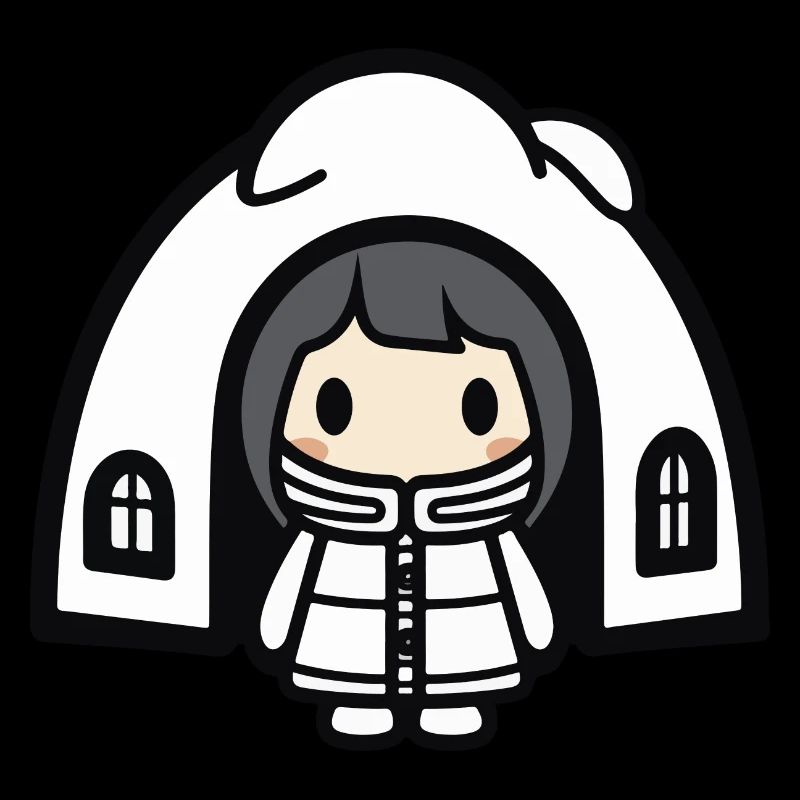 Winter Eskimo Iglu Comic