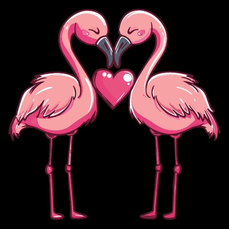 Flamingo Paar Liebe Valentinstag