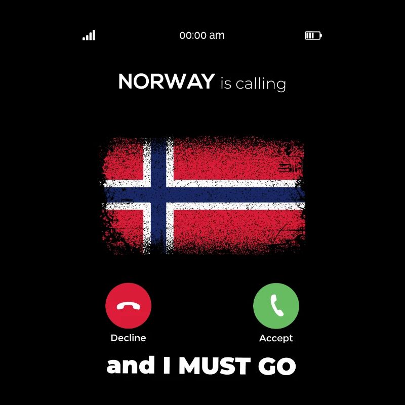La Norvège appelle le drapeau