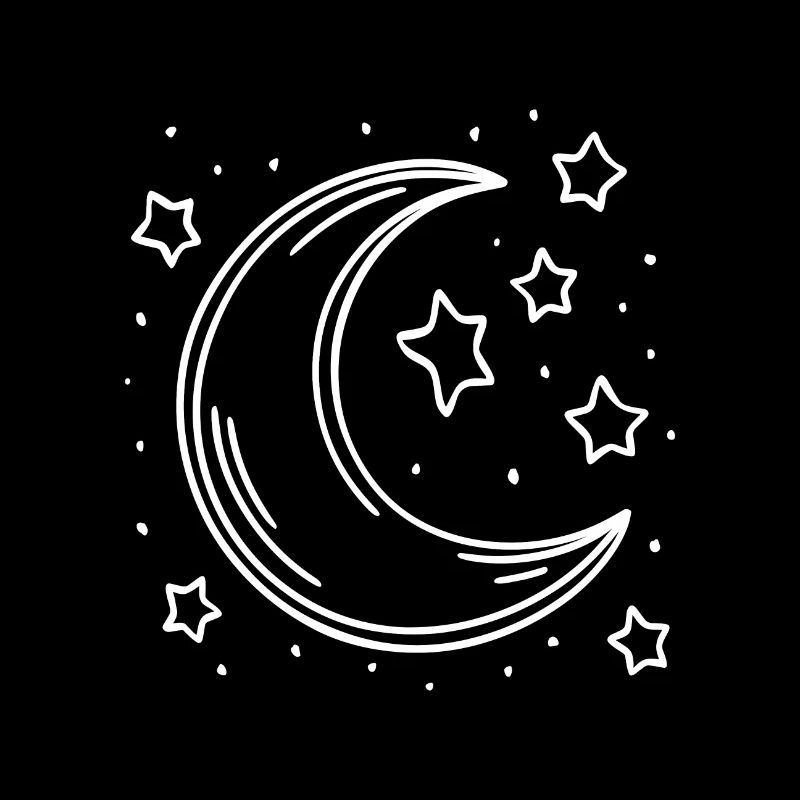 Crescent Moon Crescent Moon and Stars