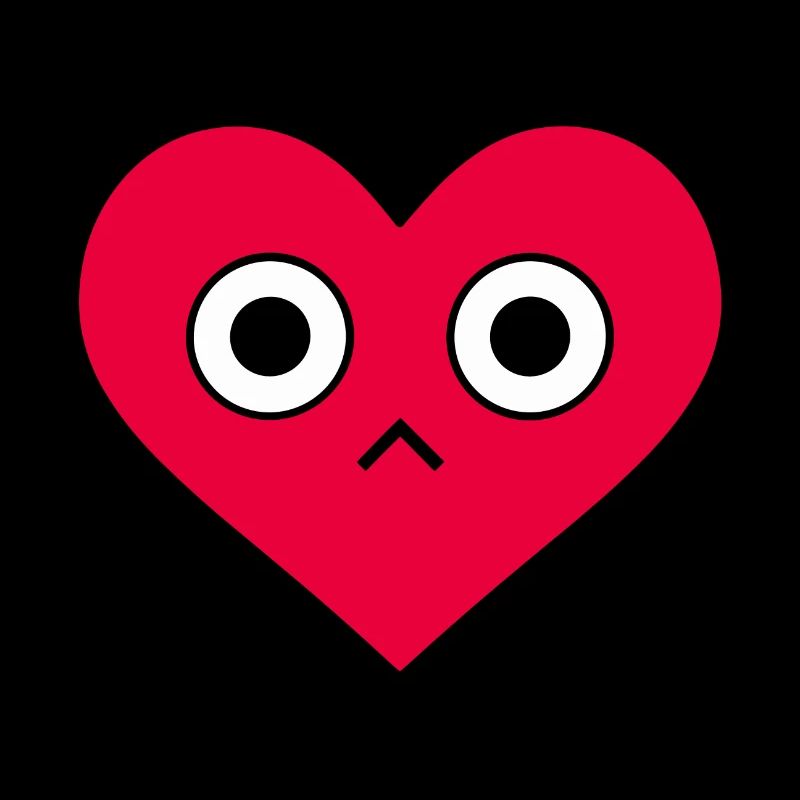 Rotes Herz Gesicht Valentinstag Liebe