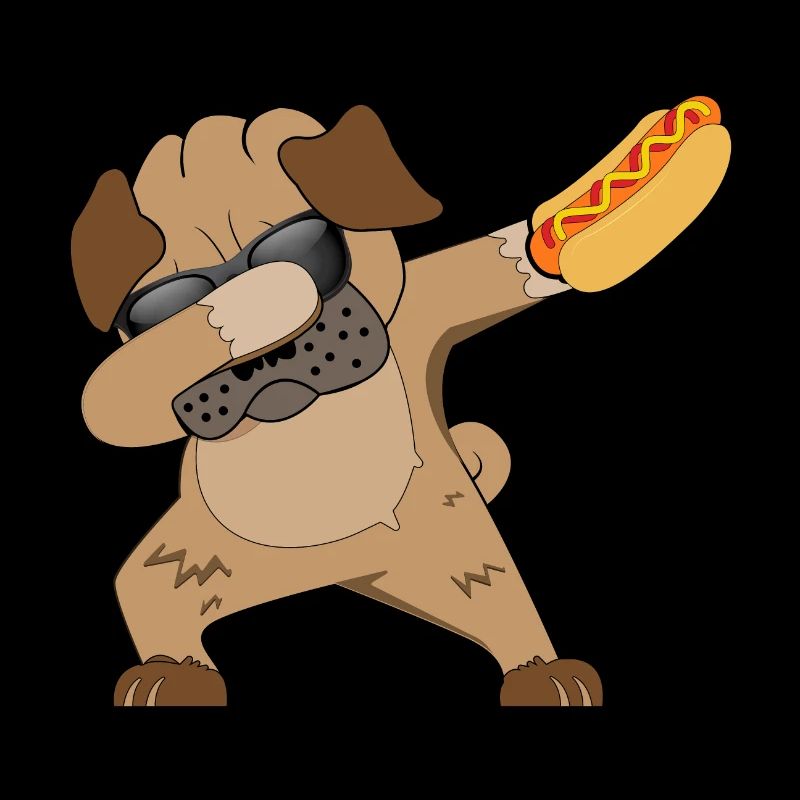 DAB HOT DOG - Hund - Essen lecker - Mops