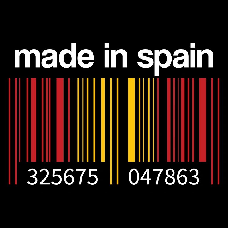 Spanien Flagge Barcode Made in Spain Spanier
