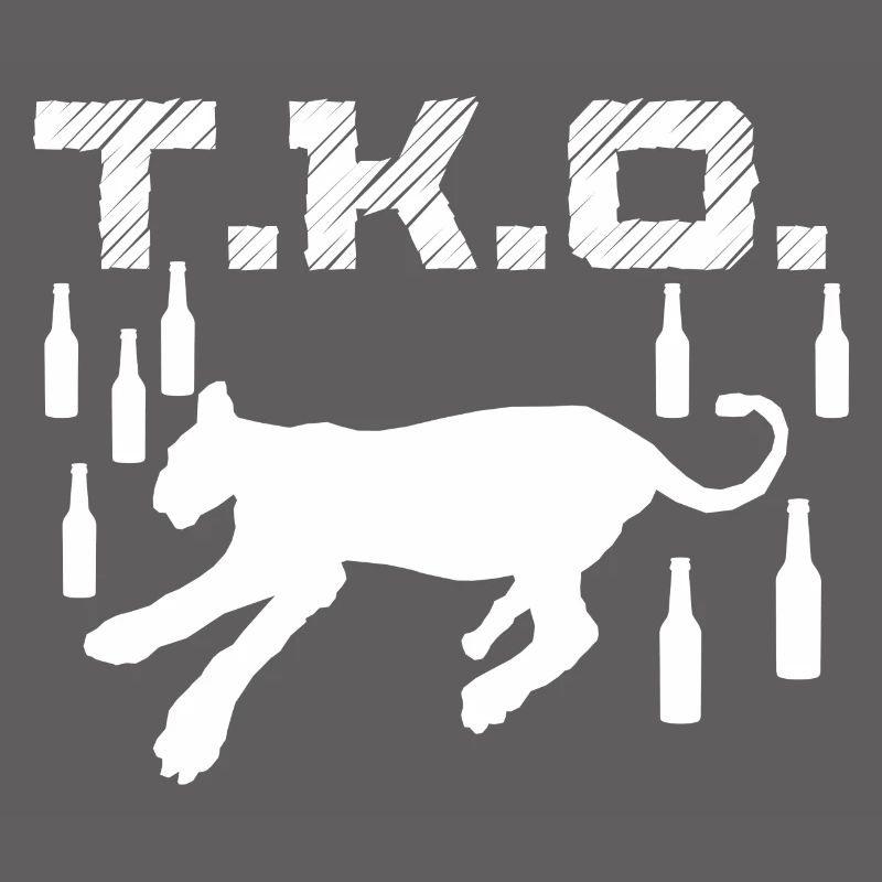 TKO Drunk Predator Évanoui Blackout Coma Blanc