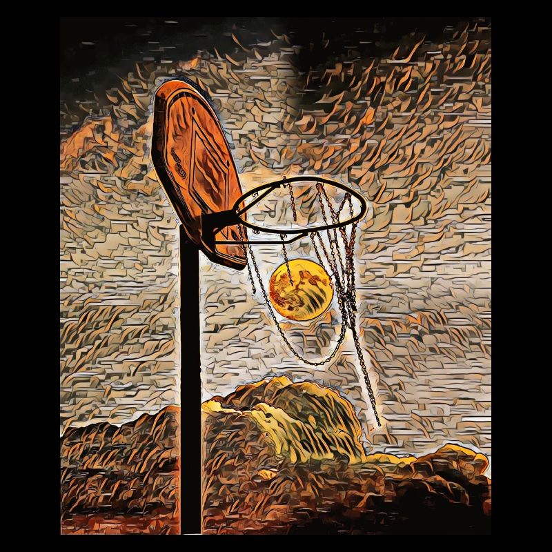 Basket-ball au clair de lune