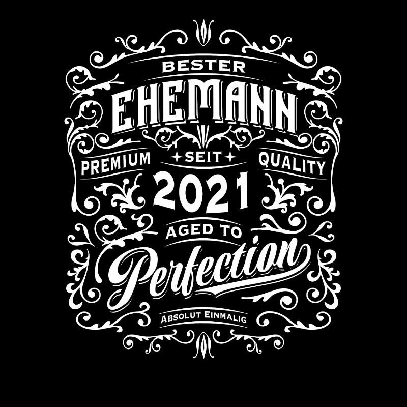 Bester Ehemann seit 2021, Retro, Hochzeitstag