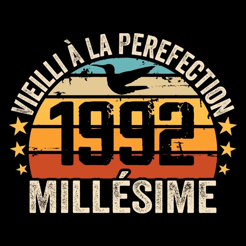 Millésime 1992 Cadeau D’anniversaire Rétro 1992