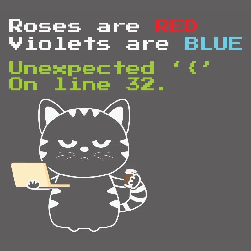 Funny Coding cat Progrmmer nerd geek