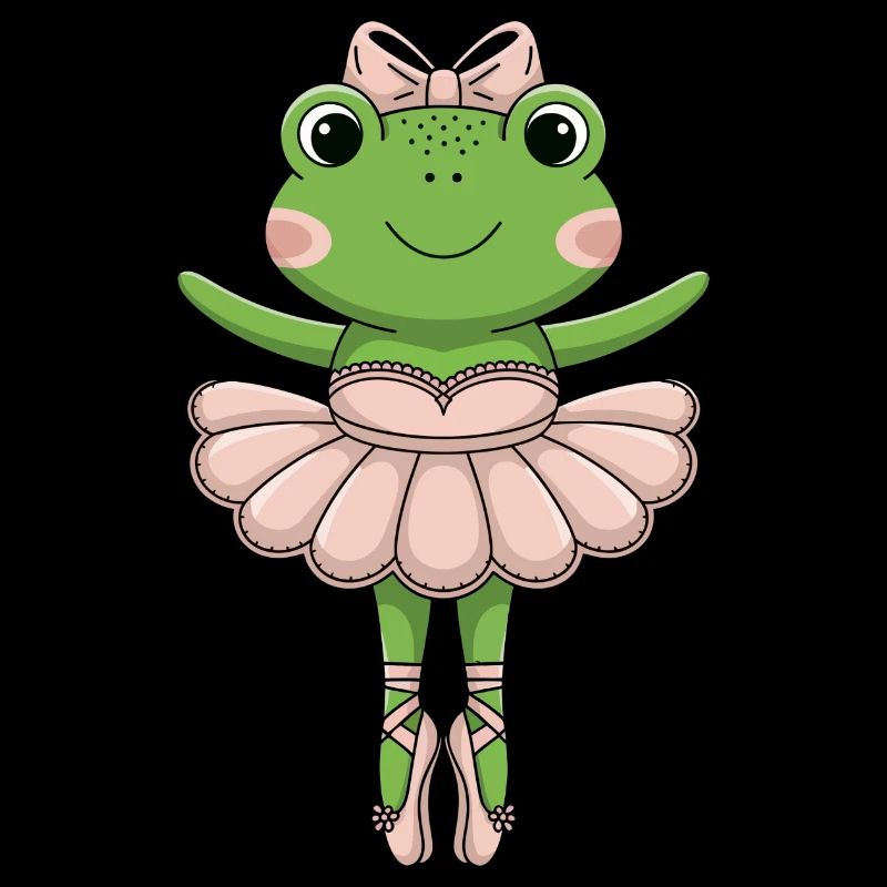 Ballet Frog in Pink Tutu