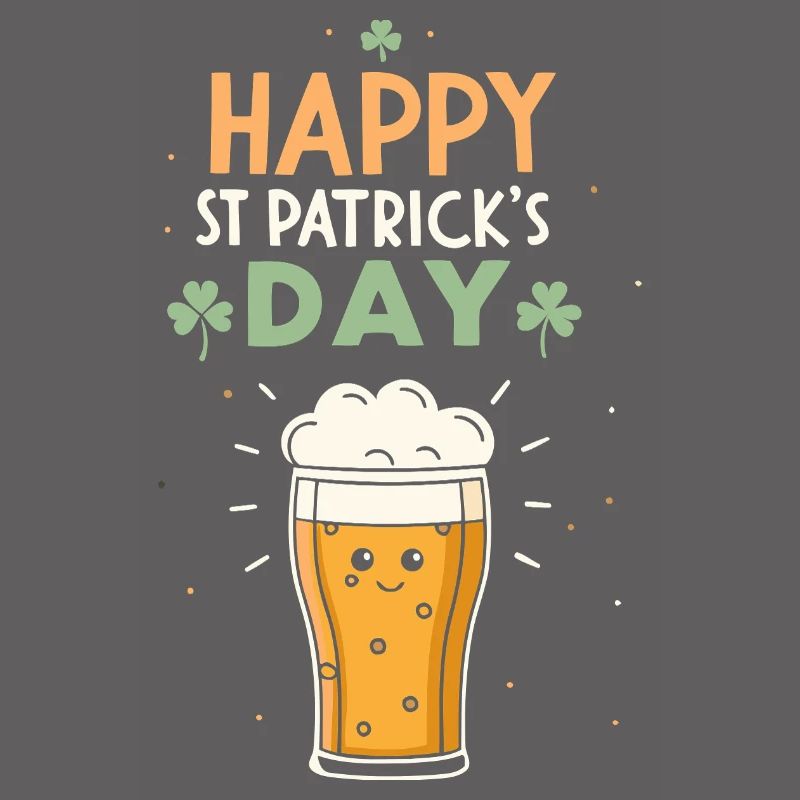 Pinte joyeuse Saint-Patrick