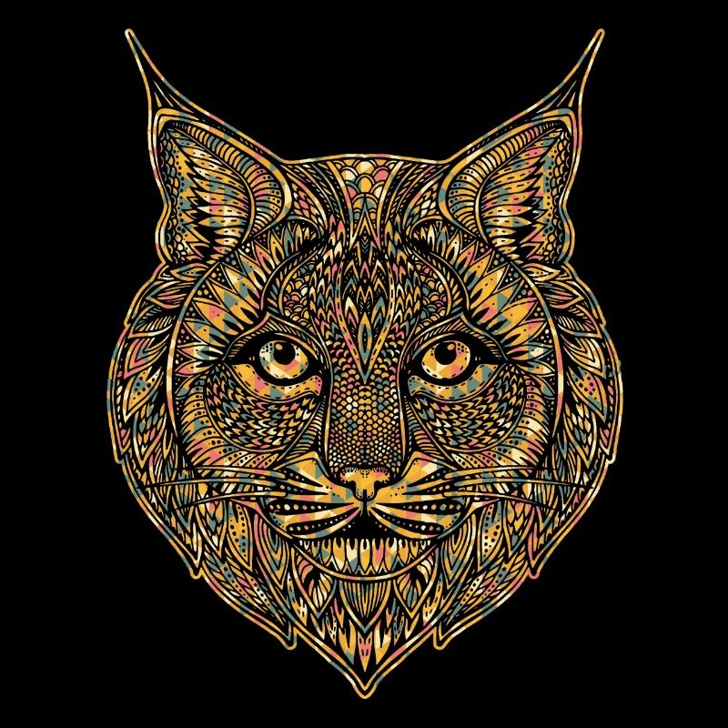 Bobcat Geometric Face