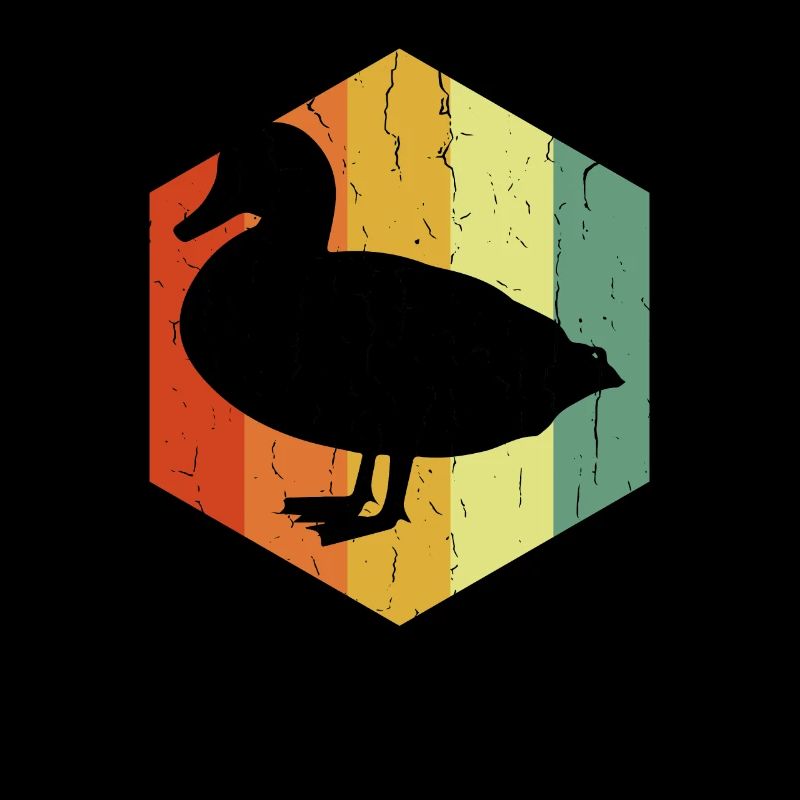 Distressed Duck Duck Hexagon