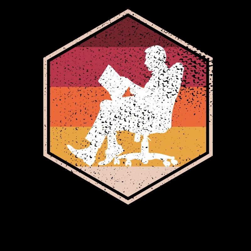 Vintage Author Hexagon Design