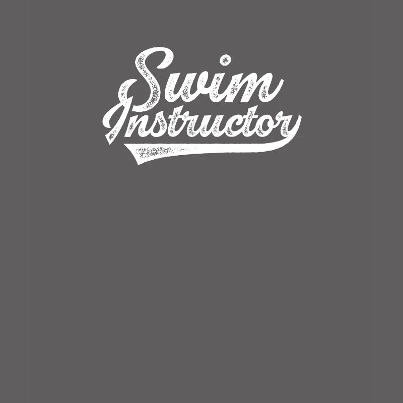 Swimming instructor trainer learning to swim
